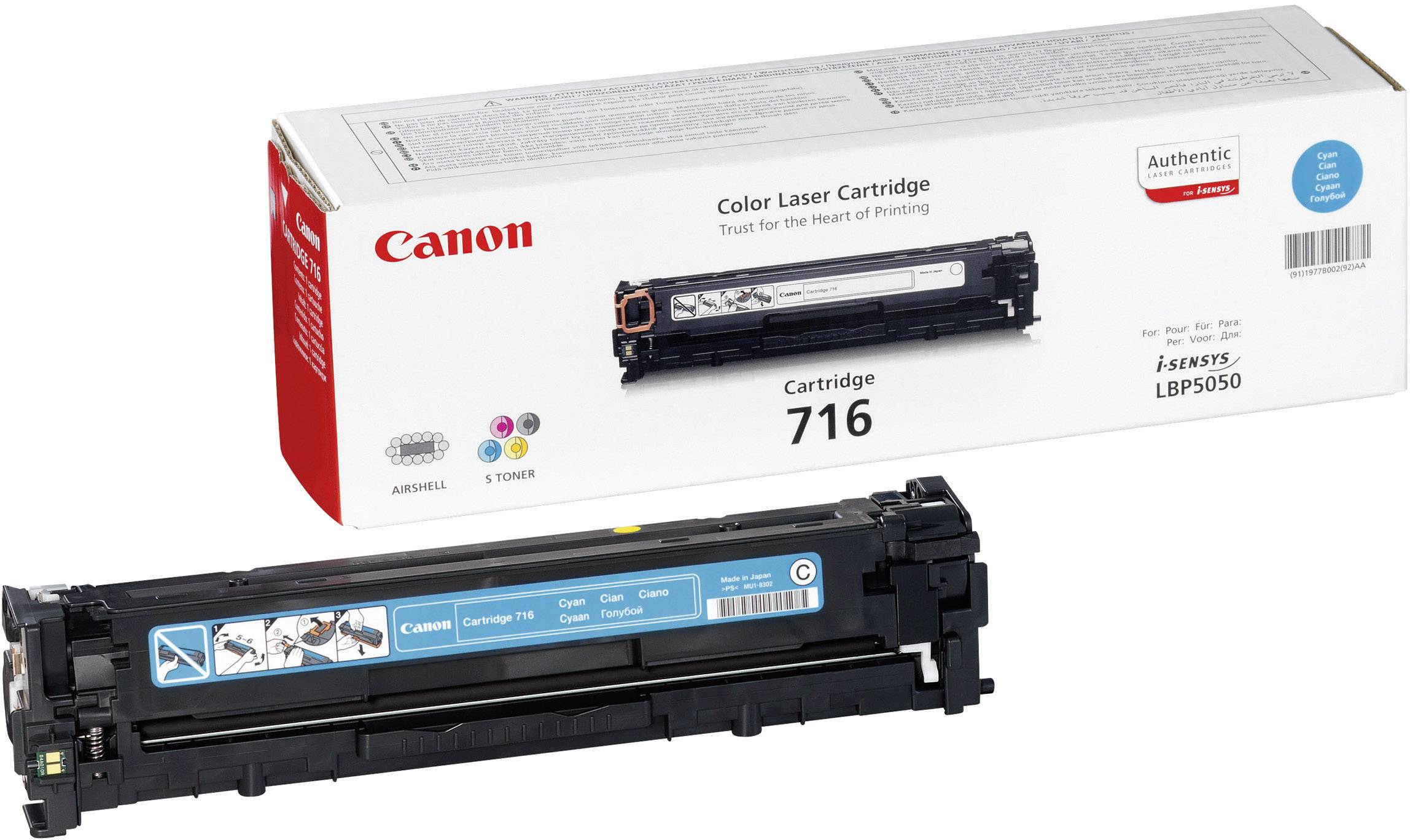 Cassette de toner d'origine Canon 716 C cyan