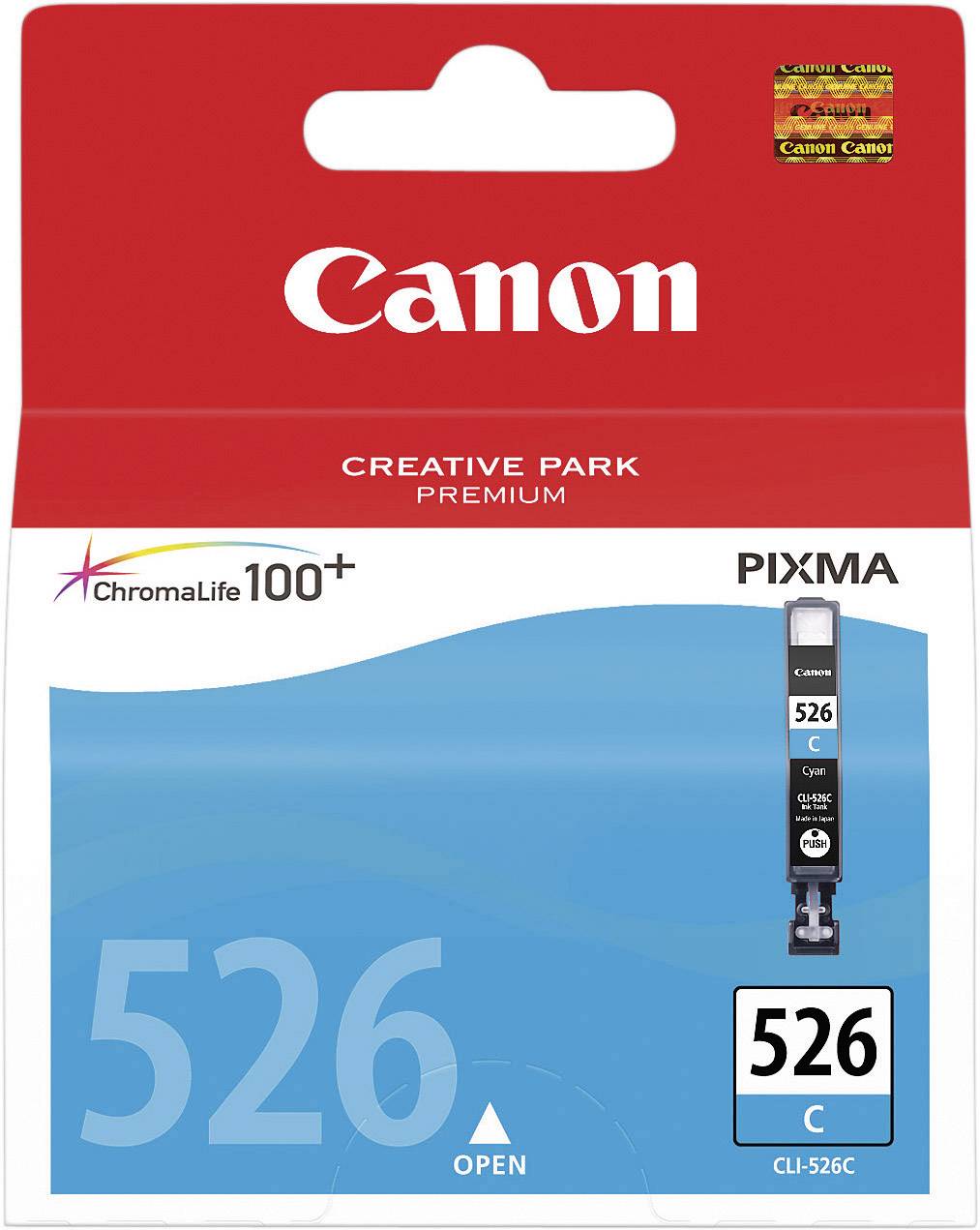 Cartouche d'encre pour imprimante Canon CLI526C cyan (4541B001)