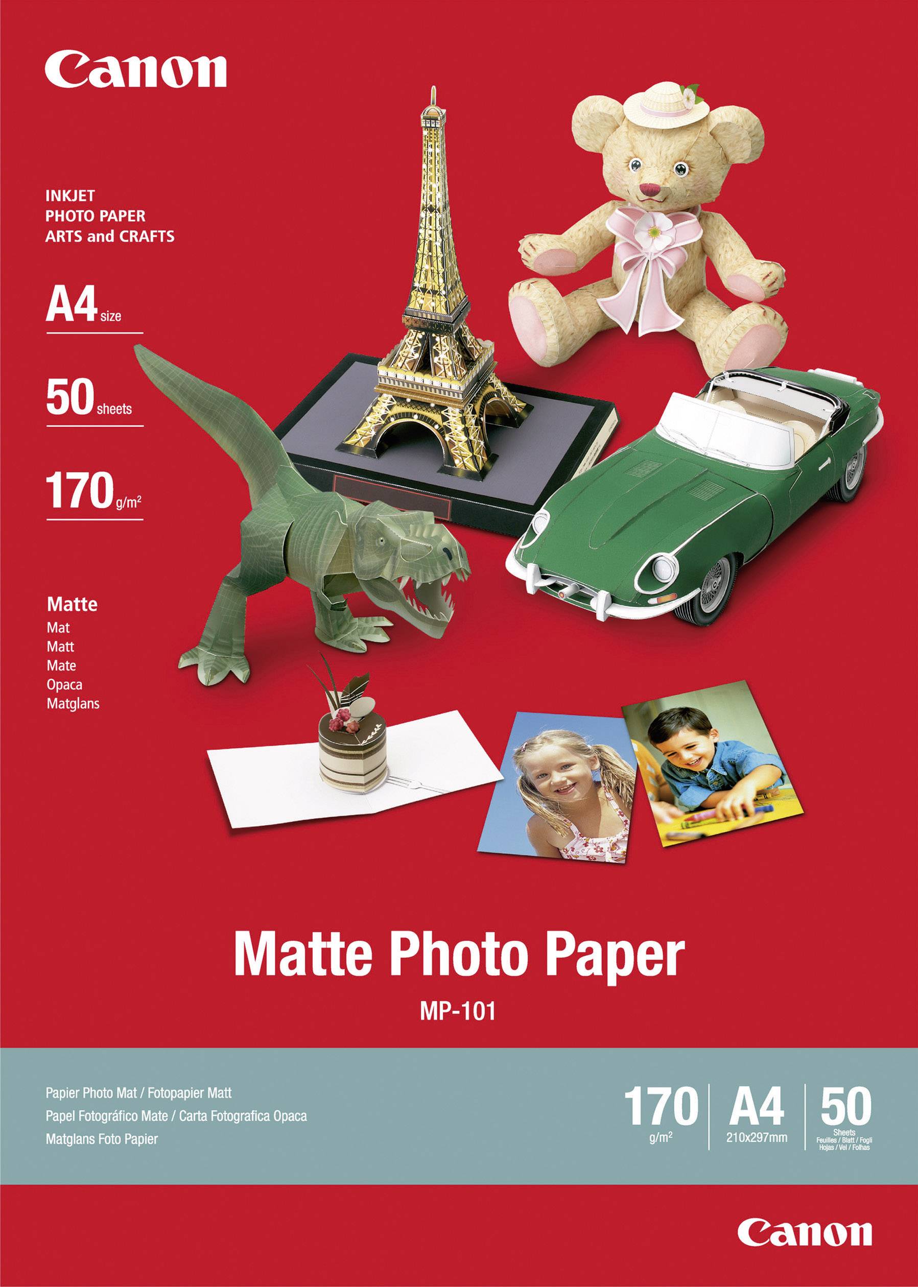Canon Matte Photo Paper MP-101 7981A005 Papier photo DIN A4 170 g/m² 50 feuille(s) mat