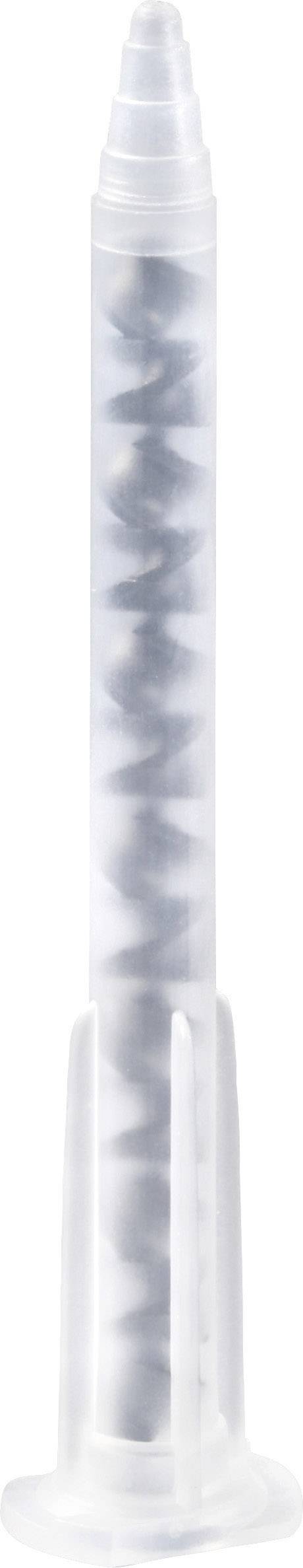Chevilles en plastique transparentes avec un motif intérieur en spirale, positionnées verticalement.
