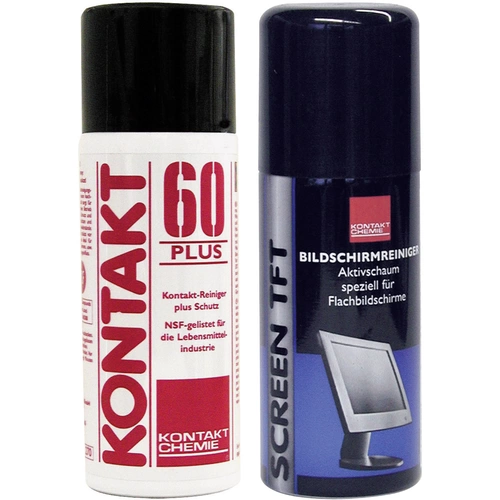 Kontakt Chemie KONTAKT 60 PLUS Nettoyant de contacts avec nettoyeur TFT 100 ml 1 set Kontakt Chemie KONTAKT 60 PLUS Nettoyant de contacts avec nettoyeur TFT 100 ml 1 set