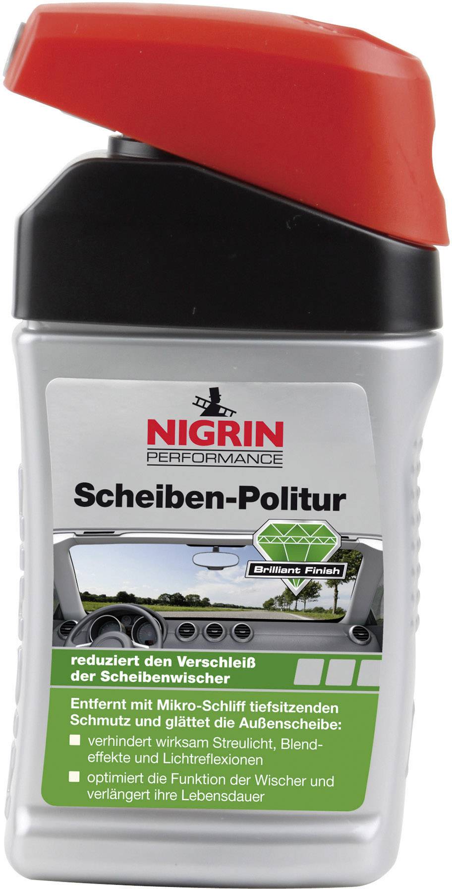 NIGRIN 73917 PERFORMANCE Polish pour vitres 300 ml