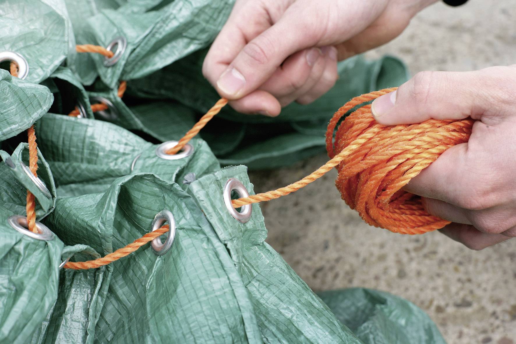 Corde en polypropylène kwb 9826-62 (Ø x L) 6 mm x 20 m orange