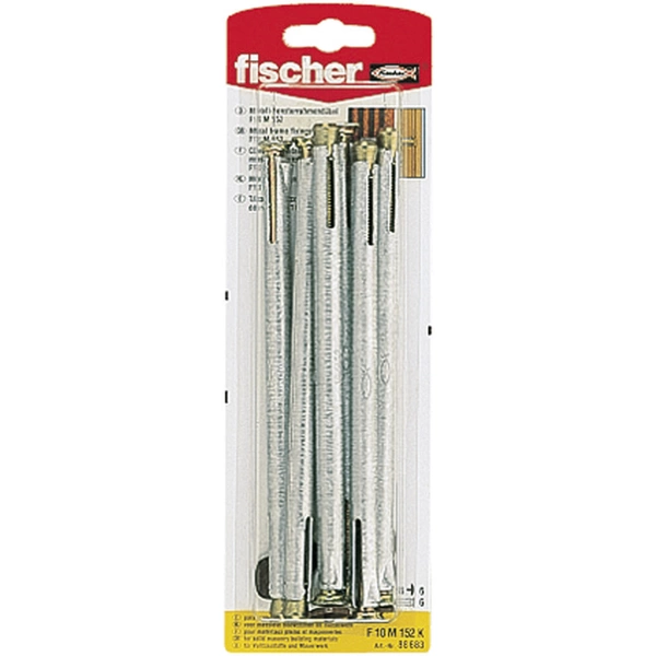 Lot de 6 chevilles pour fixation de chassis Fischer F10 M 152 K Lot de 6 chevilles pour fixation de chassis Fischer F10 M 152 K