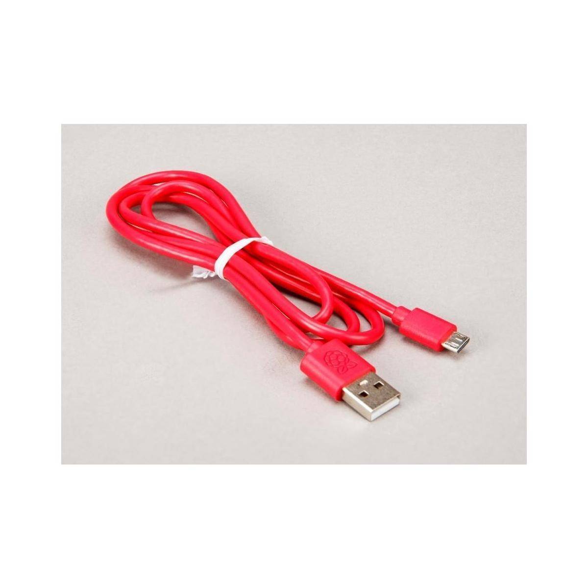 Raspberry Pi® SC0557 Câble de données/d'alimentation Raspberry Pi® [1x USB 2.0 type A mâle - 1x USB 2.0 mâle Micro-B] 1.00 m rouge