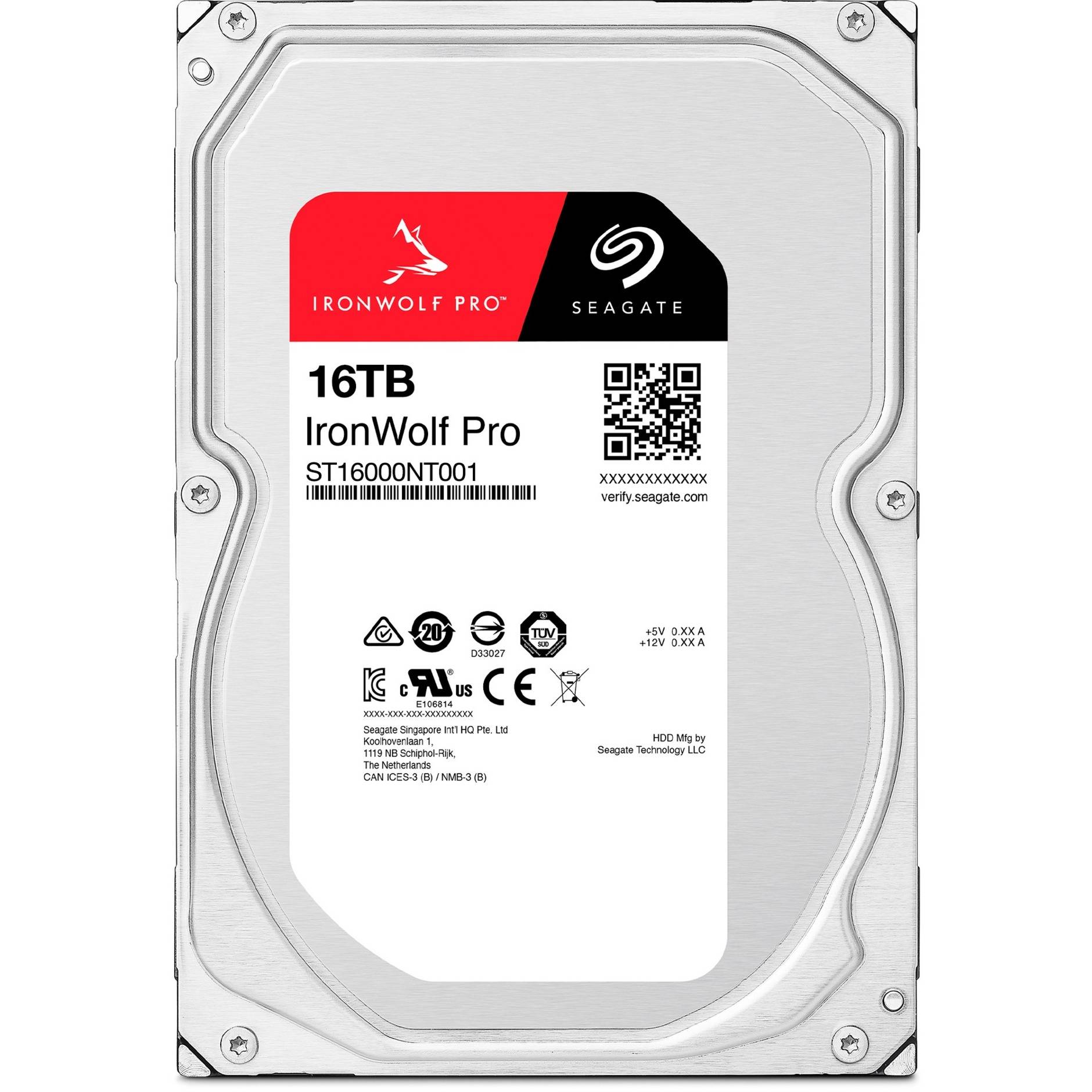 Disque dur interne 8.9 cm (3.5") Seagate IronWolf Pro 16 TB SATA III ST16000NT001 vrac
