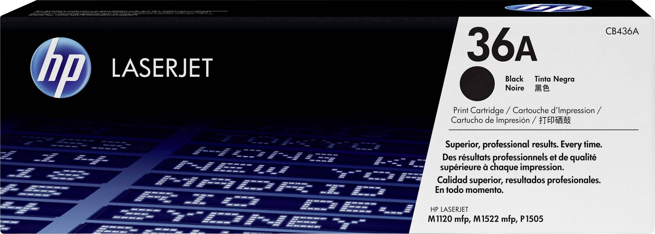 Cassette de toner d'origine HP 36A noir CB436A