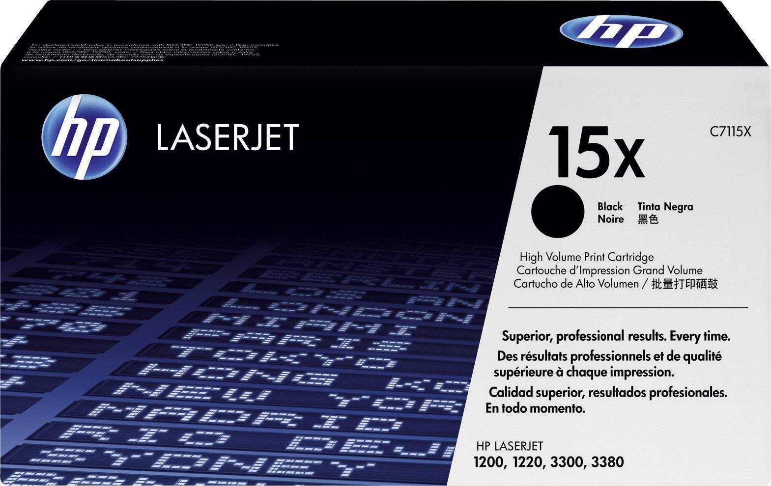 Cassette de toner d'origine HP 15X noir C7115X