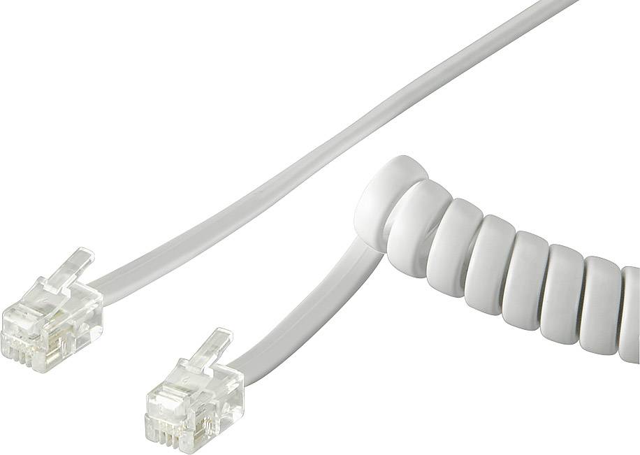 câble spiralé RJ10 mâle 4P4C RJ10 mâle 4P4C 2.00 m