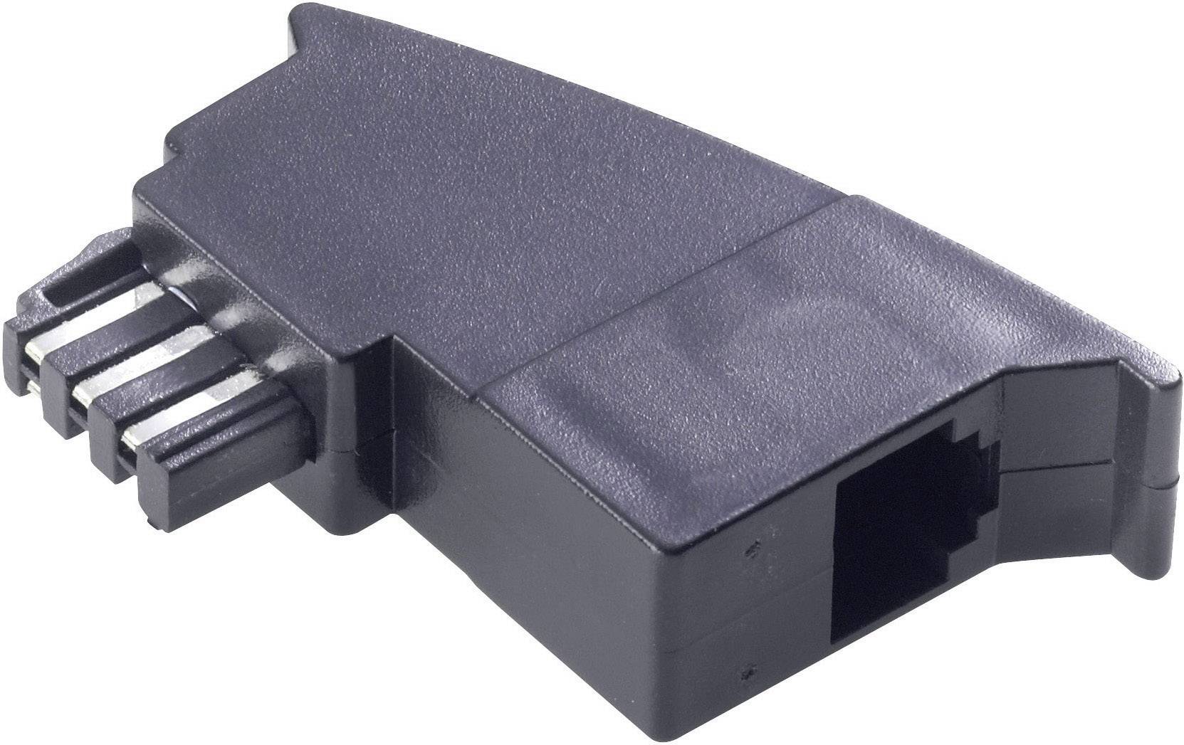 Basetech téléphone (analogique) Adaptateur [1x TAE F mâle - 1x RJ11 femelle 6P4C] noir