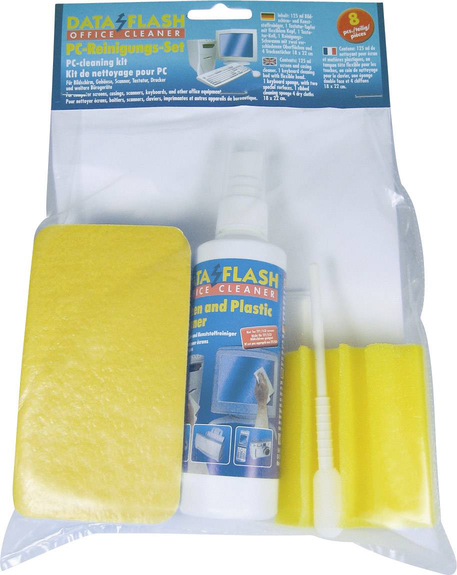DataFlash Spray nettoyant pour écrans 125 ml DF1491 1 set