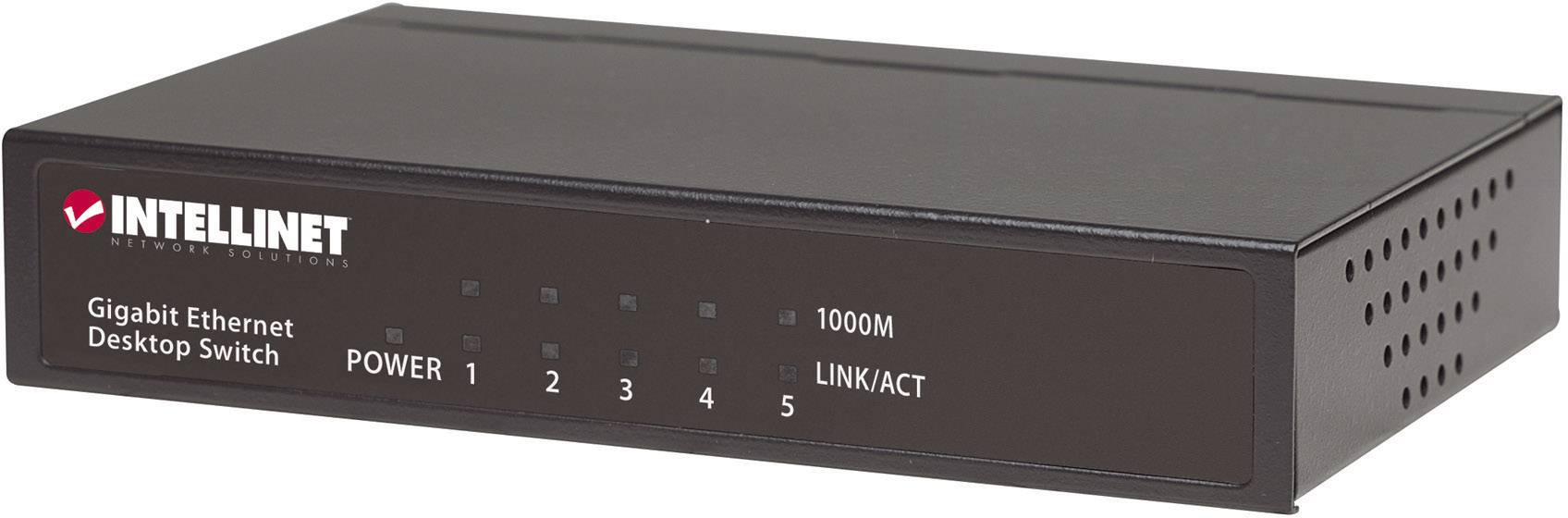 Switch réseau Intellinet 530378 5 ports 1 GBit/s