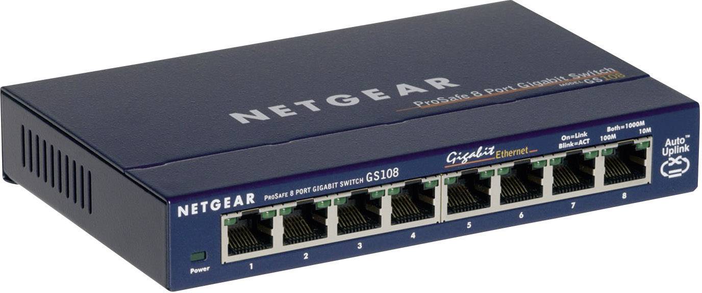 Switch réseau NETGEAR GS108GE 8 ports 1000 MBit/s