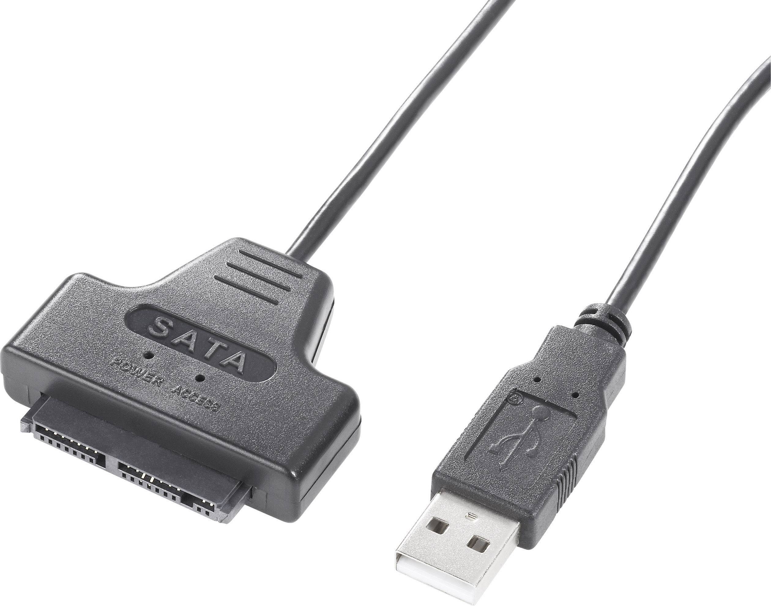 Un adaptateur de câble SATA vers USB permet de connecter des disques durs SATA aux ports USB pour le transfert ou la sauvegarde de données.