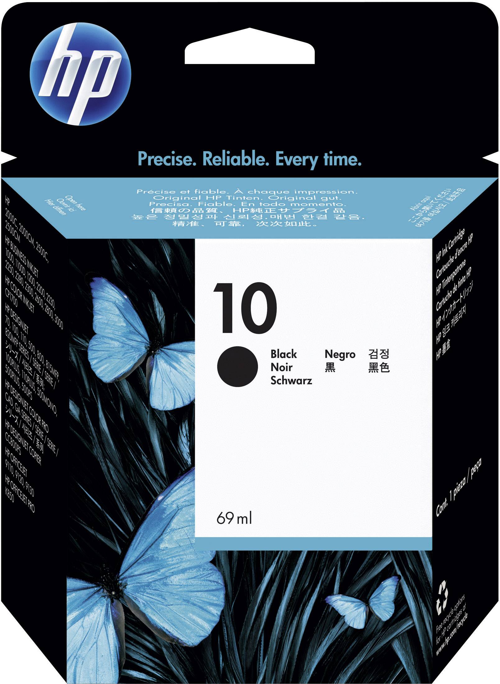 HP Encre 10 d'origine noir C4844A
