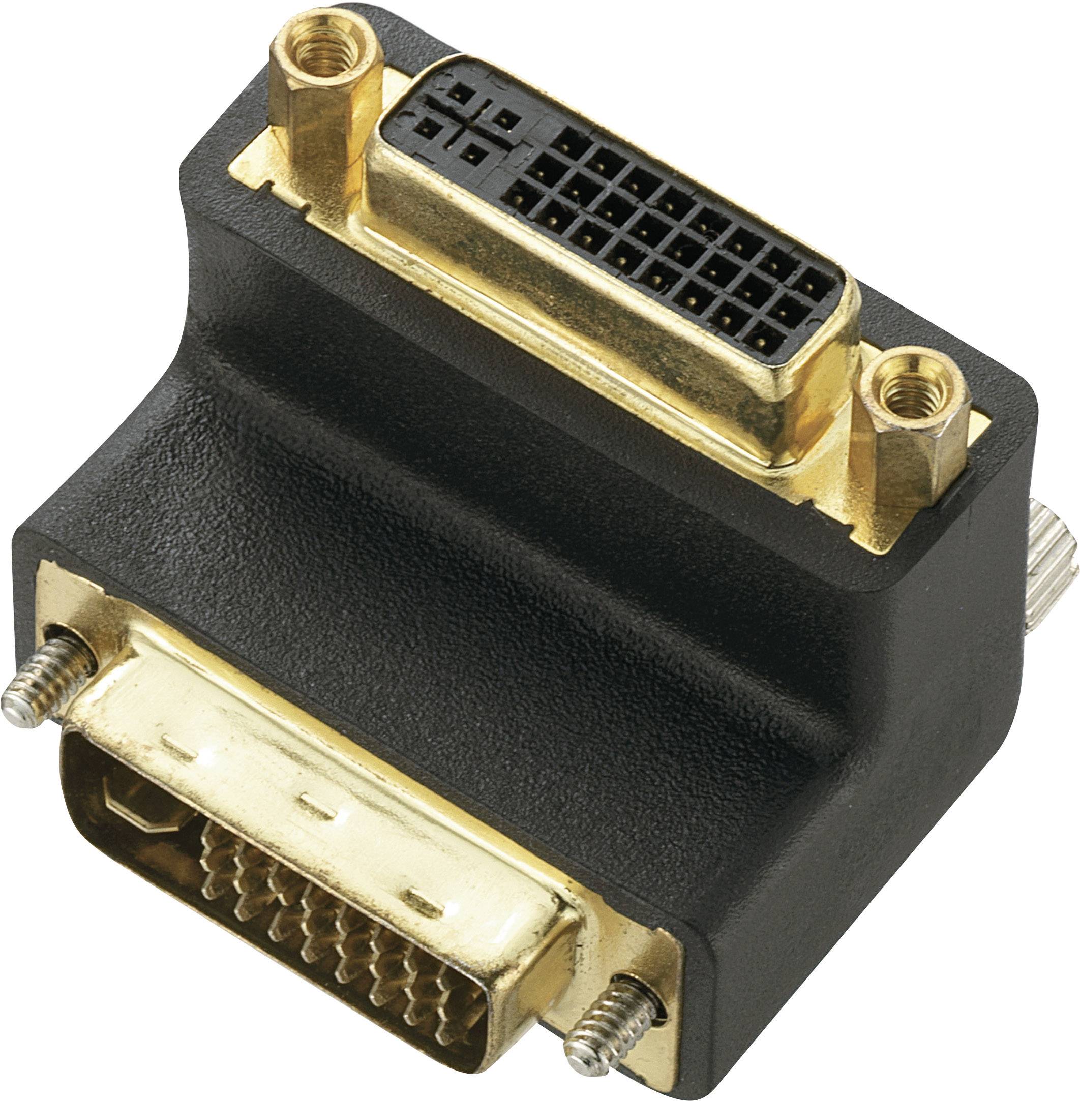 Adaptateur DVI Renkforce RF-2959686 [1x DVI mâle 24+5 pôles - 1x DVI femelle 24+5 pôles] noir