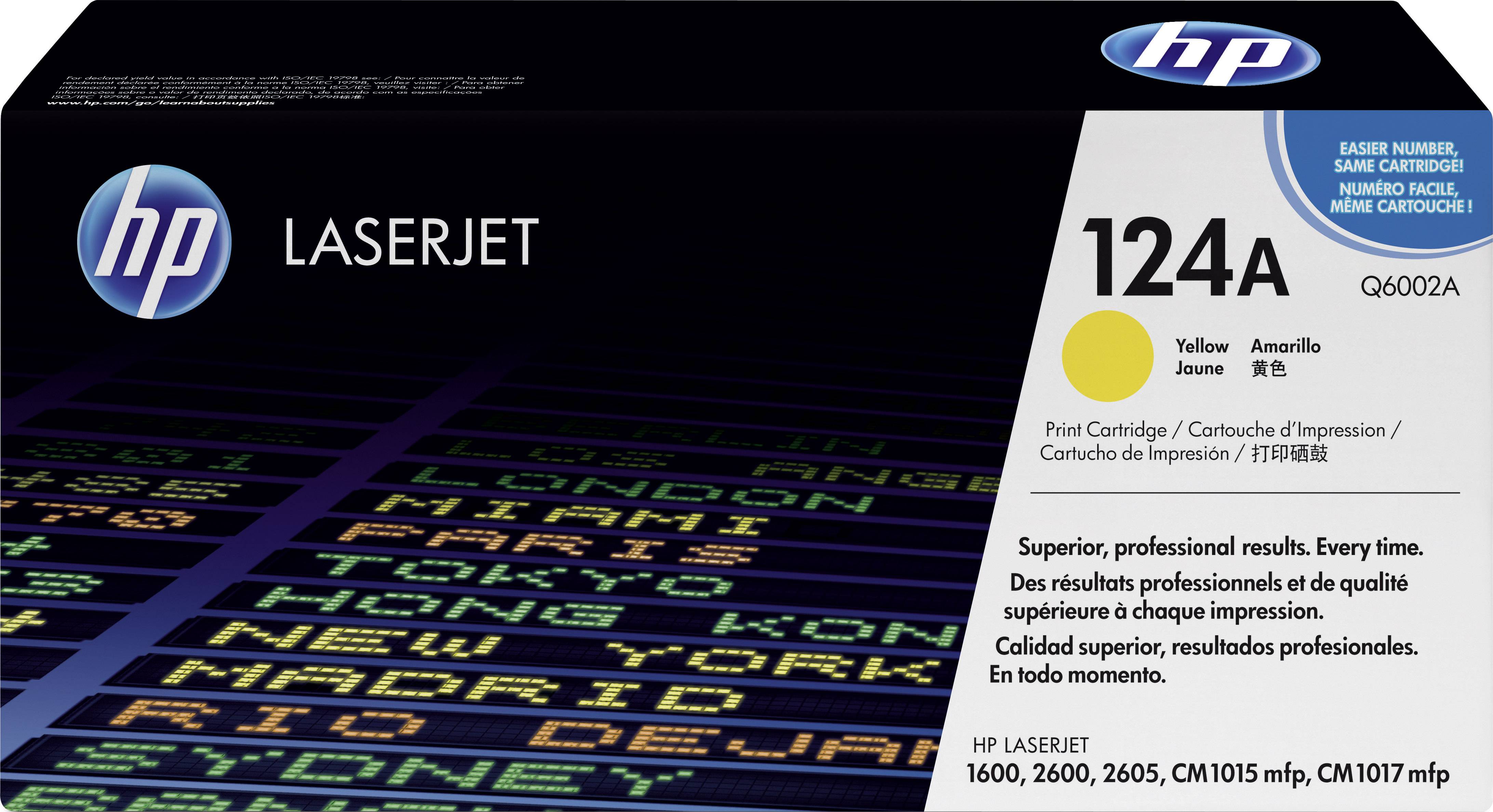 Toner d'origine HP 124A jaune Q6002A