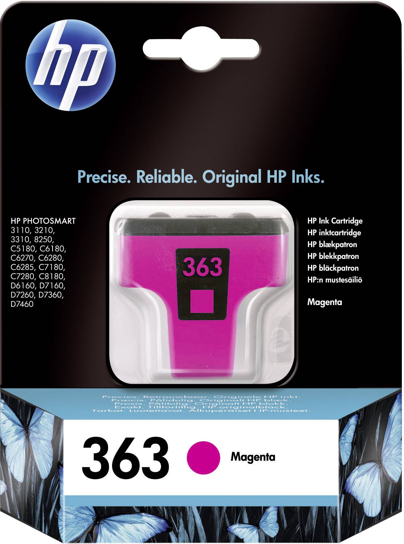HP Cartouche d'encre 363 d'origine magenta C8772EE Cartouche d'imprimante