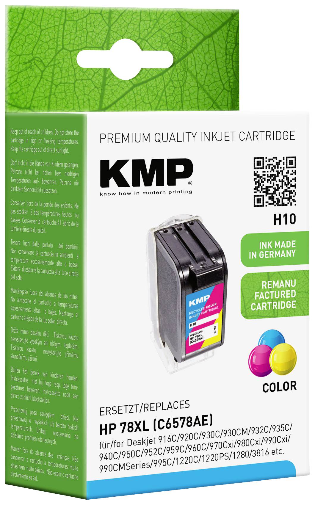 Cartouche d'encre compatible KMP équivalent HP N°78 (C6578AE) couleur