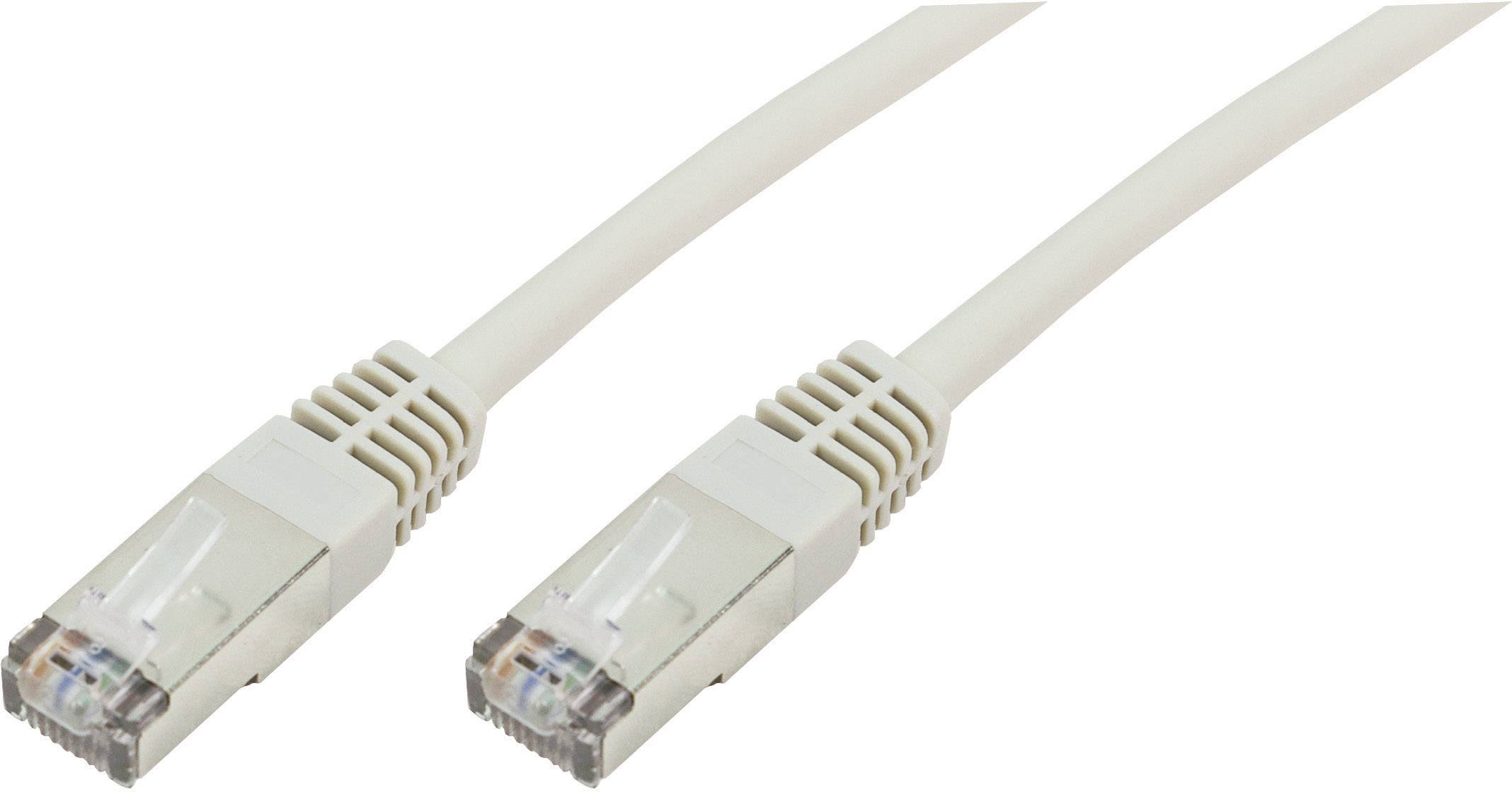 Câble de connexion F/UTP, CAT. 5e 10 m - [1x RJ45 mâle - 1x RJ45 mâle] - DK-1521-100 - 10.00 m - gris