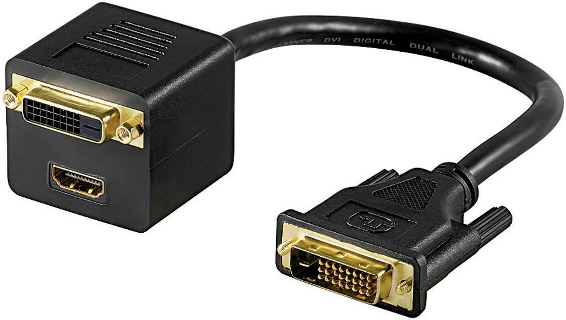 DVI-D Splitter-Kabel auf HDMI/DVI-D 0,15 m