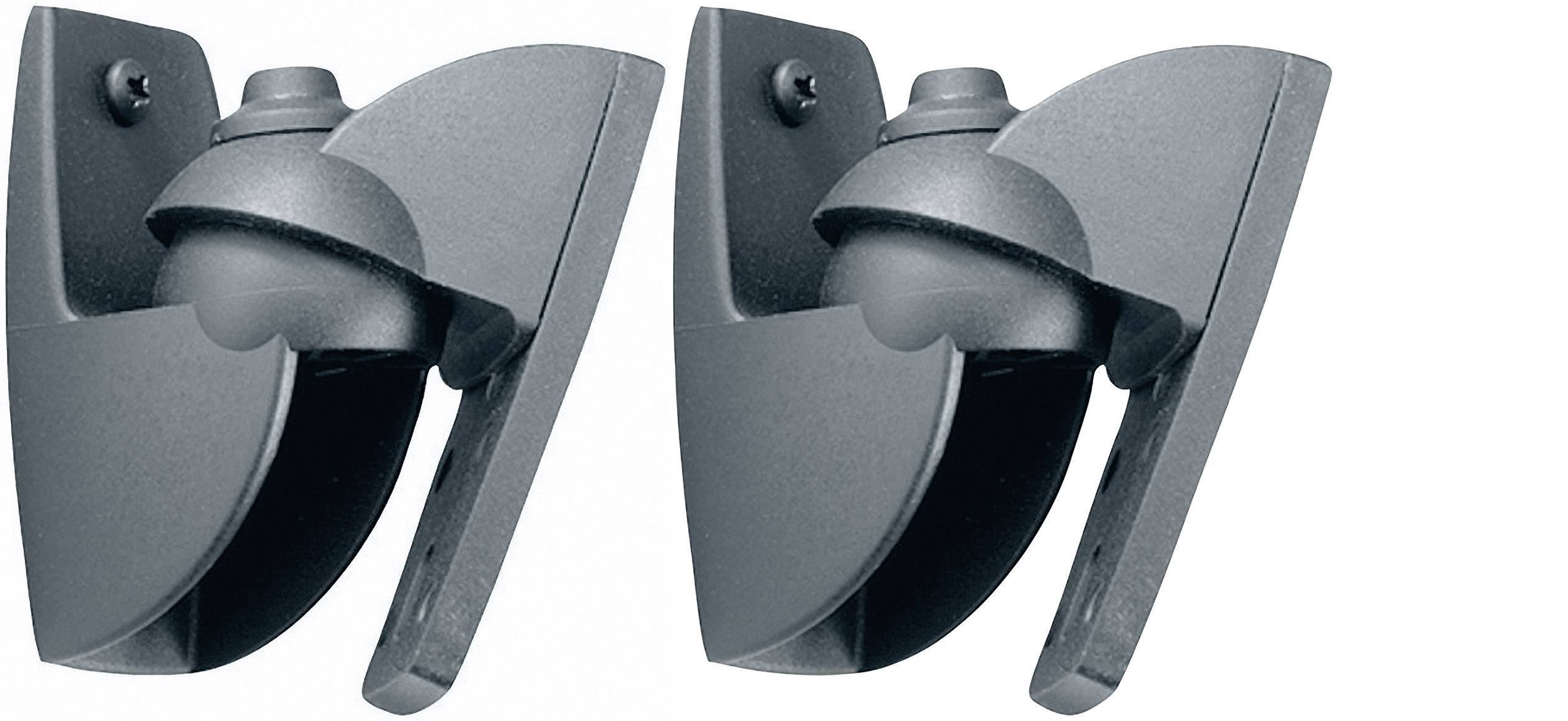 Support mural pour haut-parleur inclinable, mobile Distance entre les murs (max.): 3 cm 1 paire(s) Vogel's VLB 500 noir