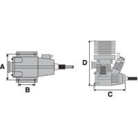Force Engine 15 CNC nitro Moteur de voiture 2 temps 2.49 cm³ 1.5 CV 1.1 kW Force Engine 15 CNC nitro Moteur de voiture 2 temps 2.49 cm³ 1.5 CV 1.1 kW