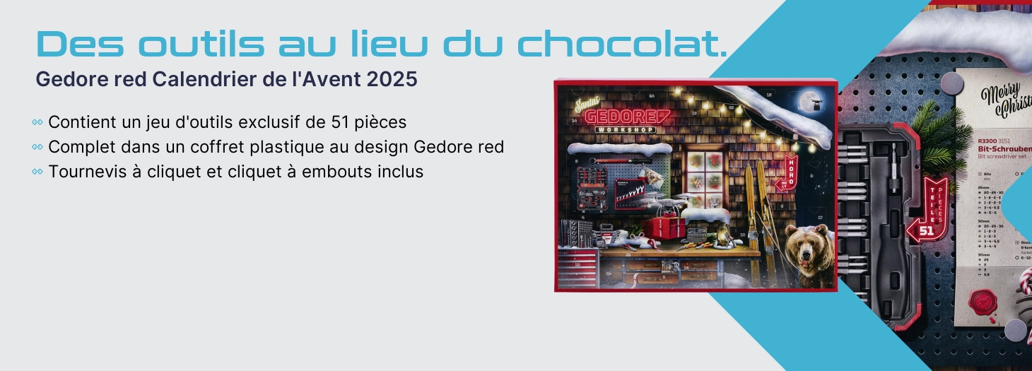 Teaser Gedore Adventskalender 2025 Werkzeug Adventskalender
