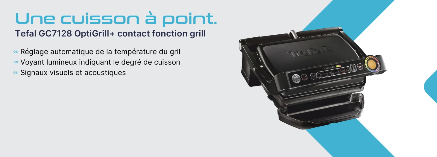 Teaser Tefal GC7128 OptiGrill+