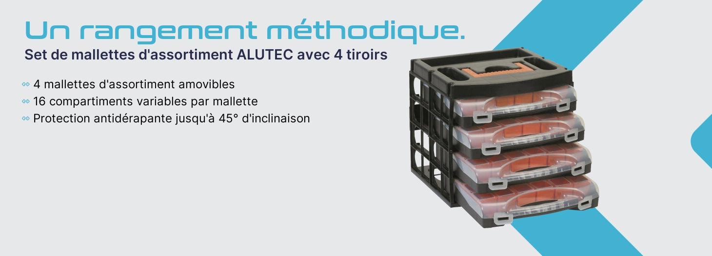 Teaser Alutec Sortimentskoffer-Set