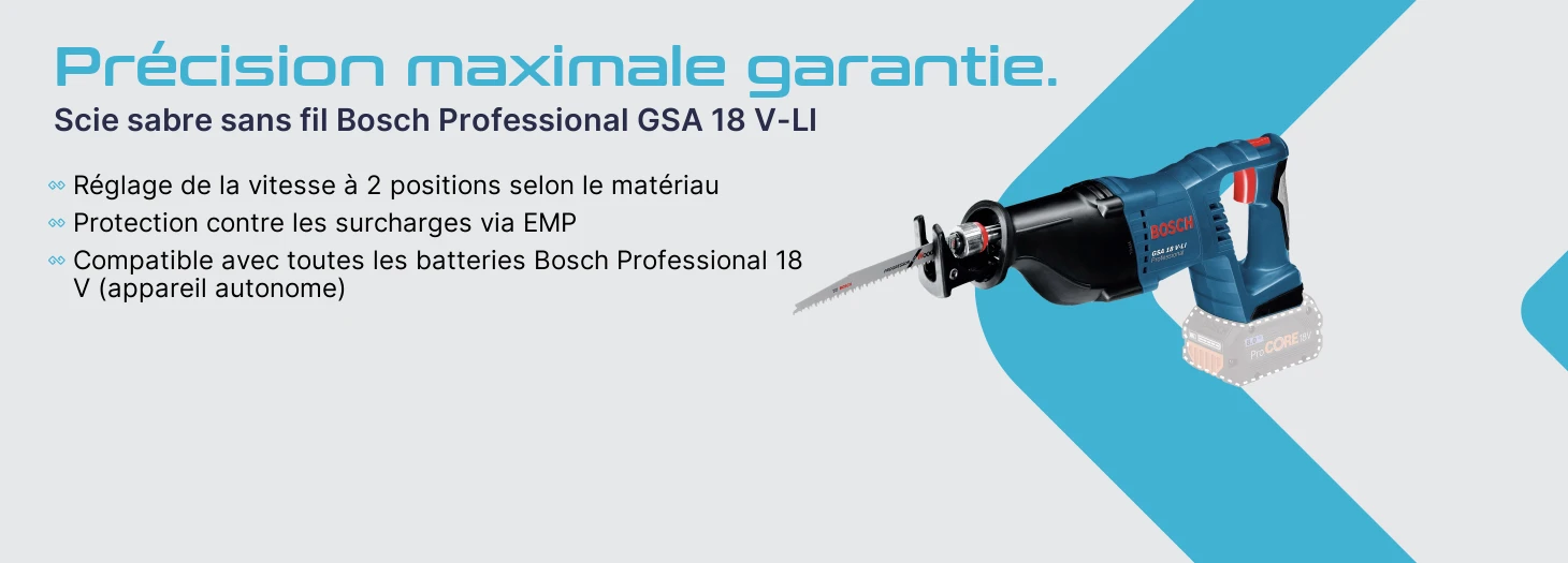 Teaser Bosch Professional GSA 18 V-LI